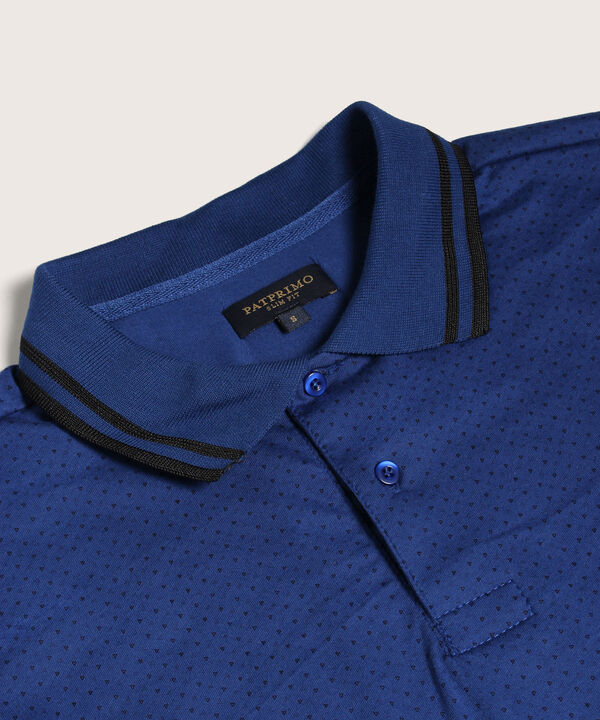 Polo Slim Fit Azul image number null
