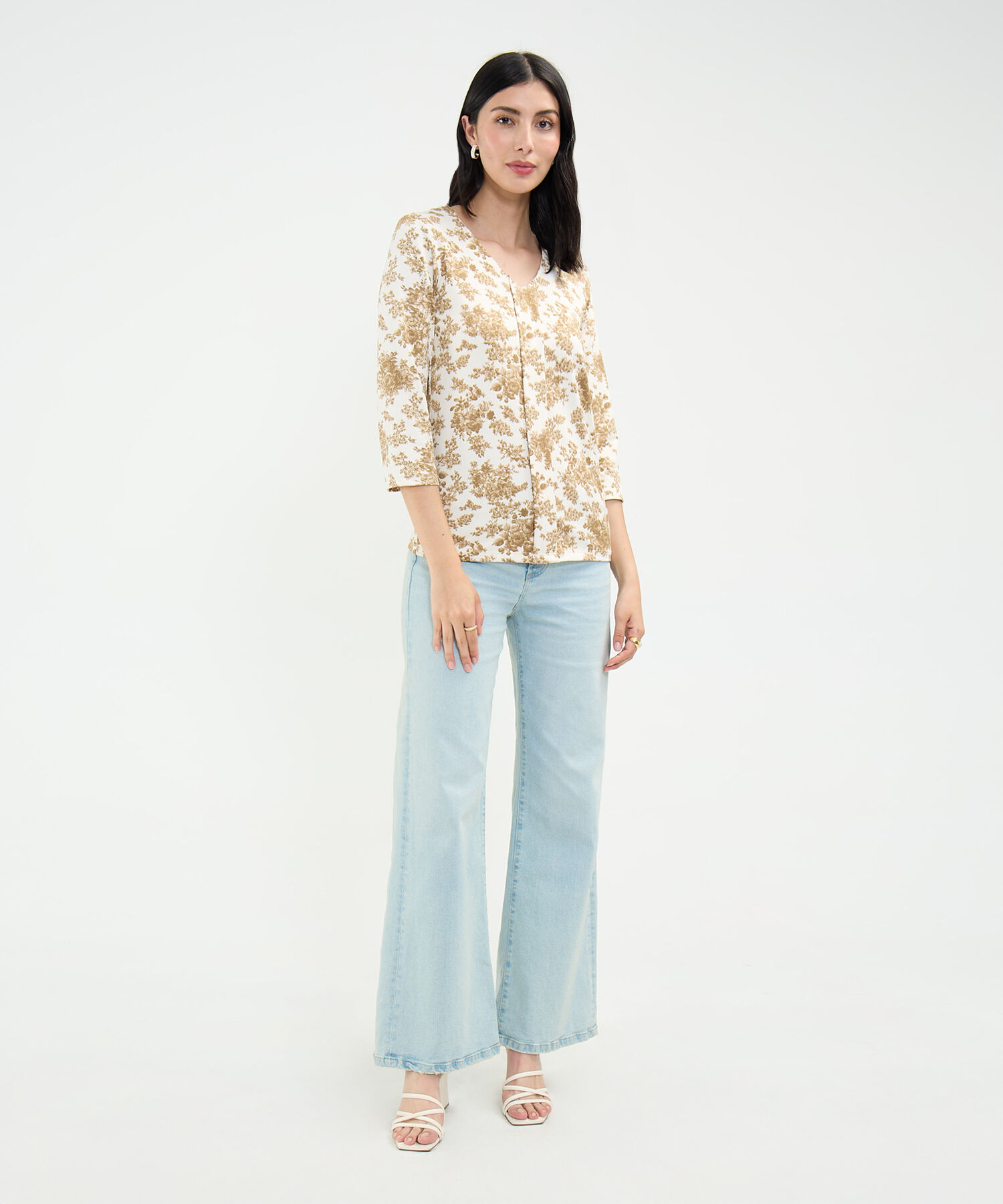 Camiseta Estampado Botánico