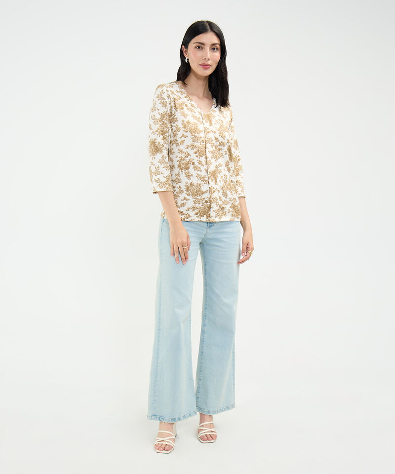 Camiseta Estampado Botánico