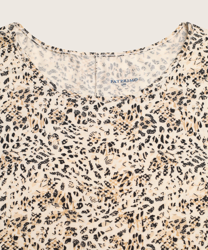 Camiseta mujer estampada manga corta
