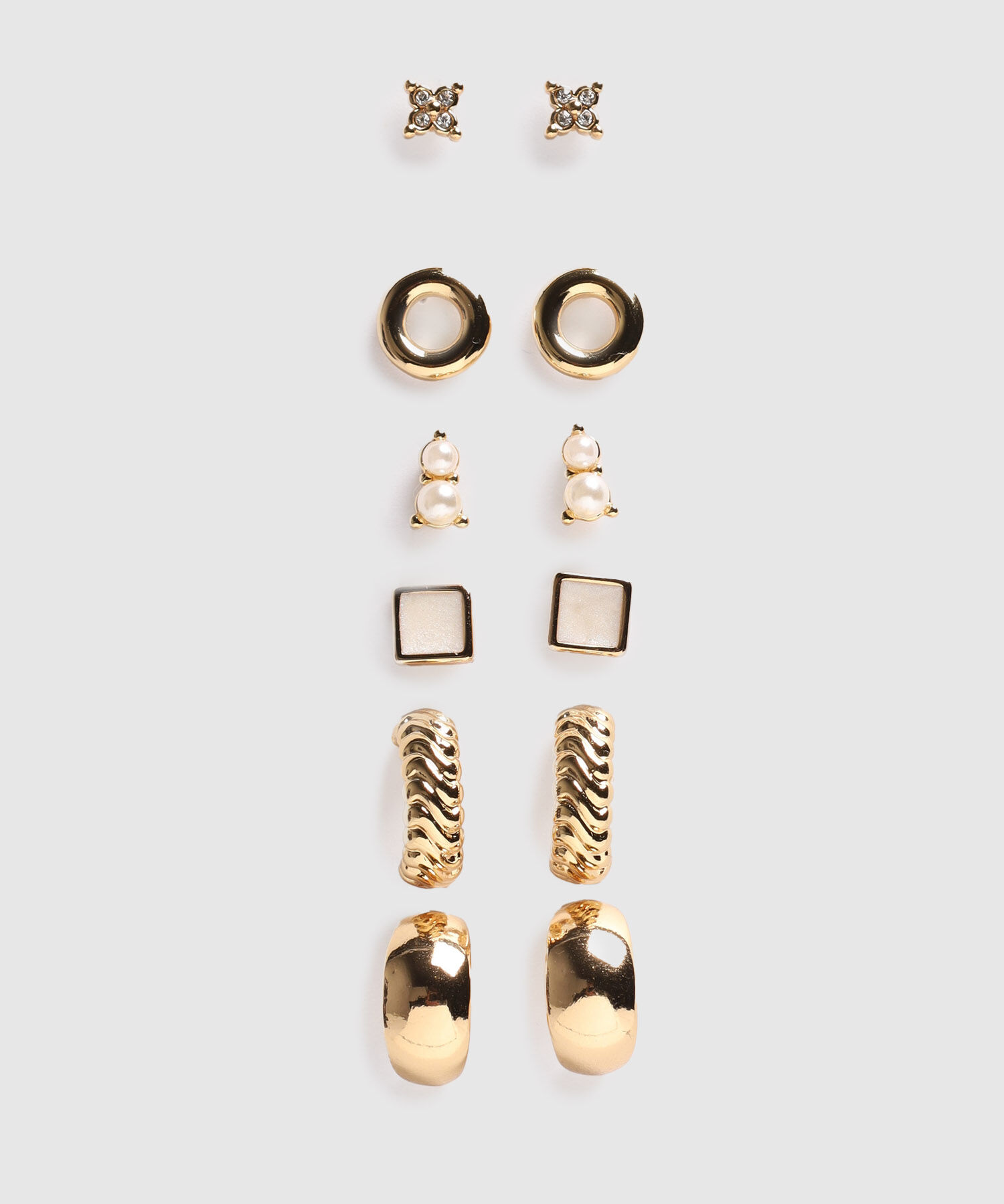 Set X6 Aretes Y Candongas Mujer