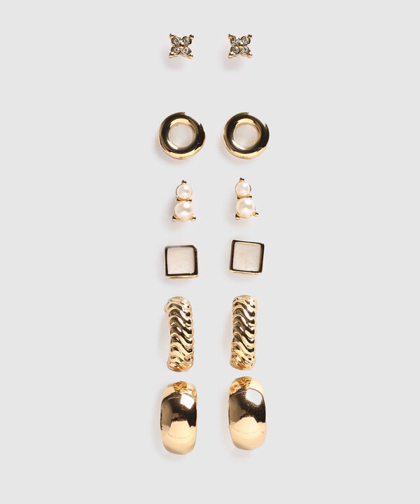 Set X6 Aretes Y Candongas Mujer