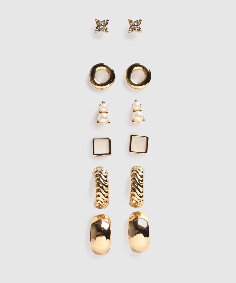 Set X6 Aretes Y Candongas Mujer