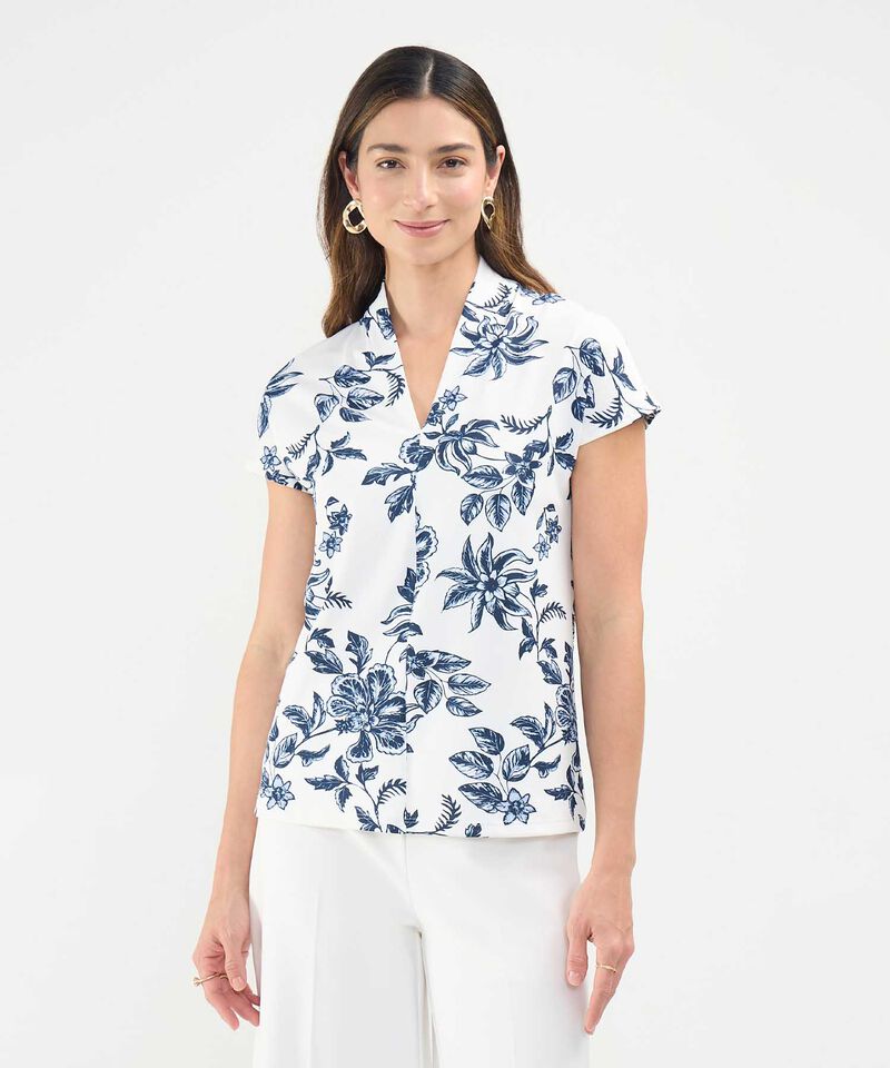 Camiseta Estampada Cuello en V