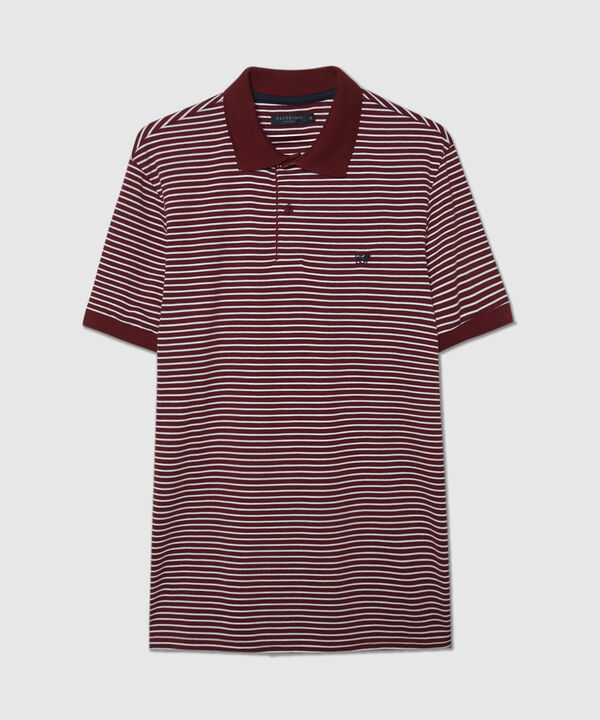 Polo Cuello Tejido Preteñido Bicolor Continuo