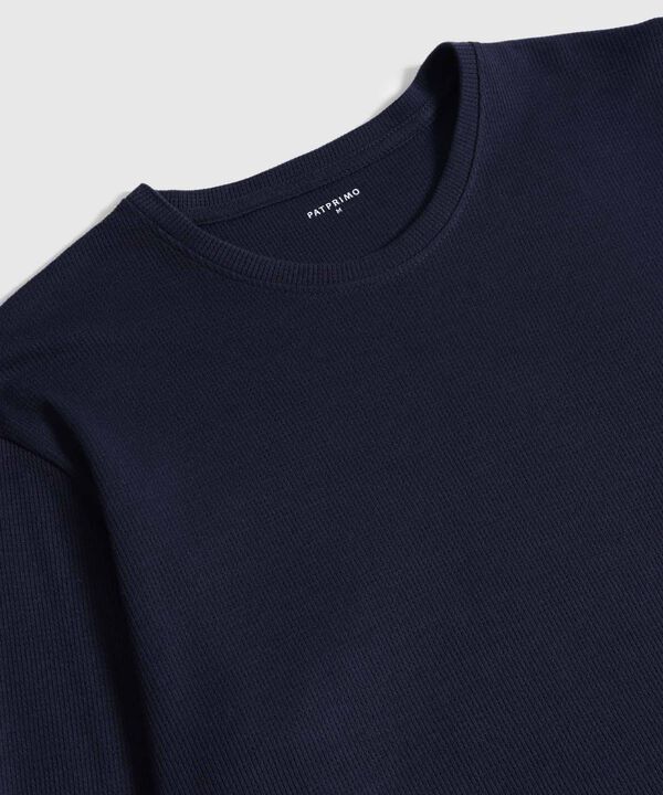 Pijama De Dos Piezas Con Camiseta Manga Larga Y Pantal&oacute;n