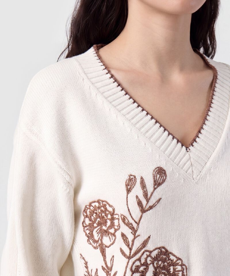 Saco Tejido Cuello En V Para Mujer