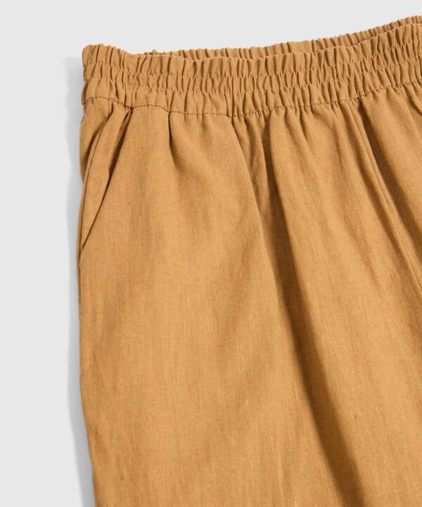 Pantalon Para Mujer Tobillero Casual Cintura Elástica image number null