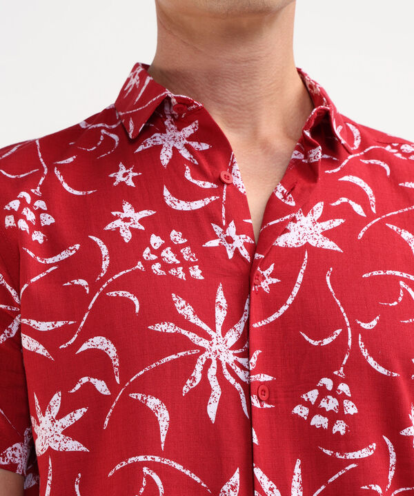 Camisa Manga Corta Estampada image number null