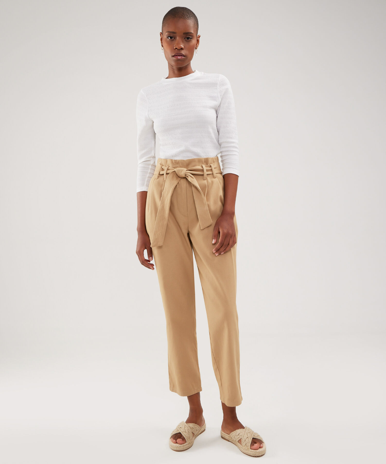 Pantalon Anudado Unicolor