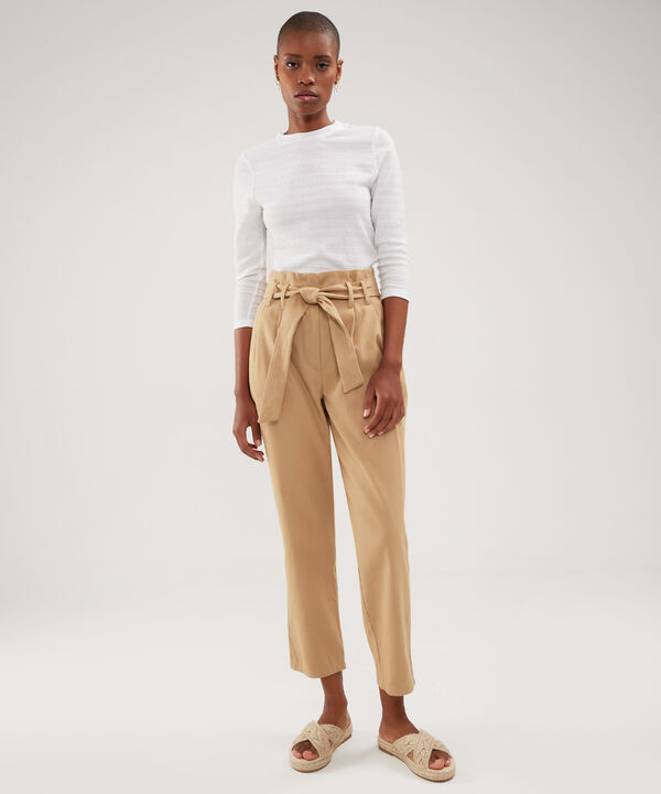 Pantalon Anudado Unicolor image number null