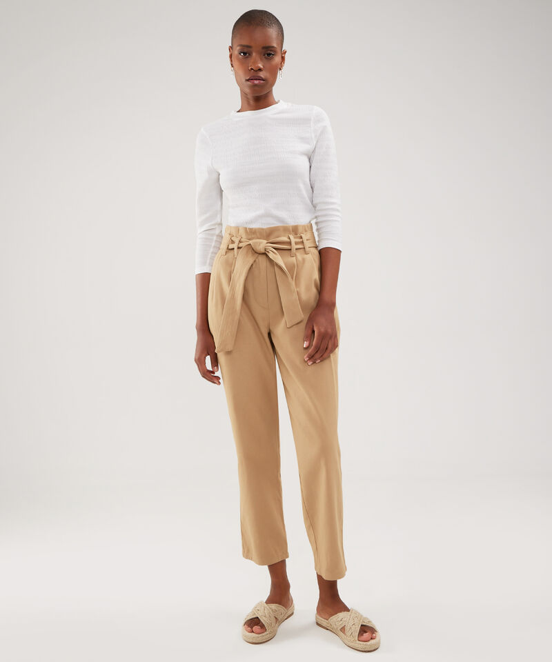 Pantalon Anudado Unicolor