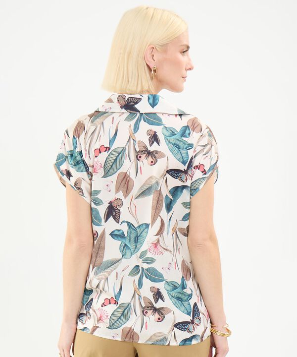 Camisa Satinada Estampada