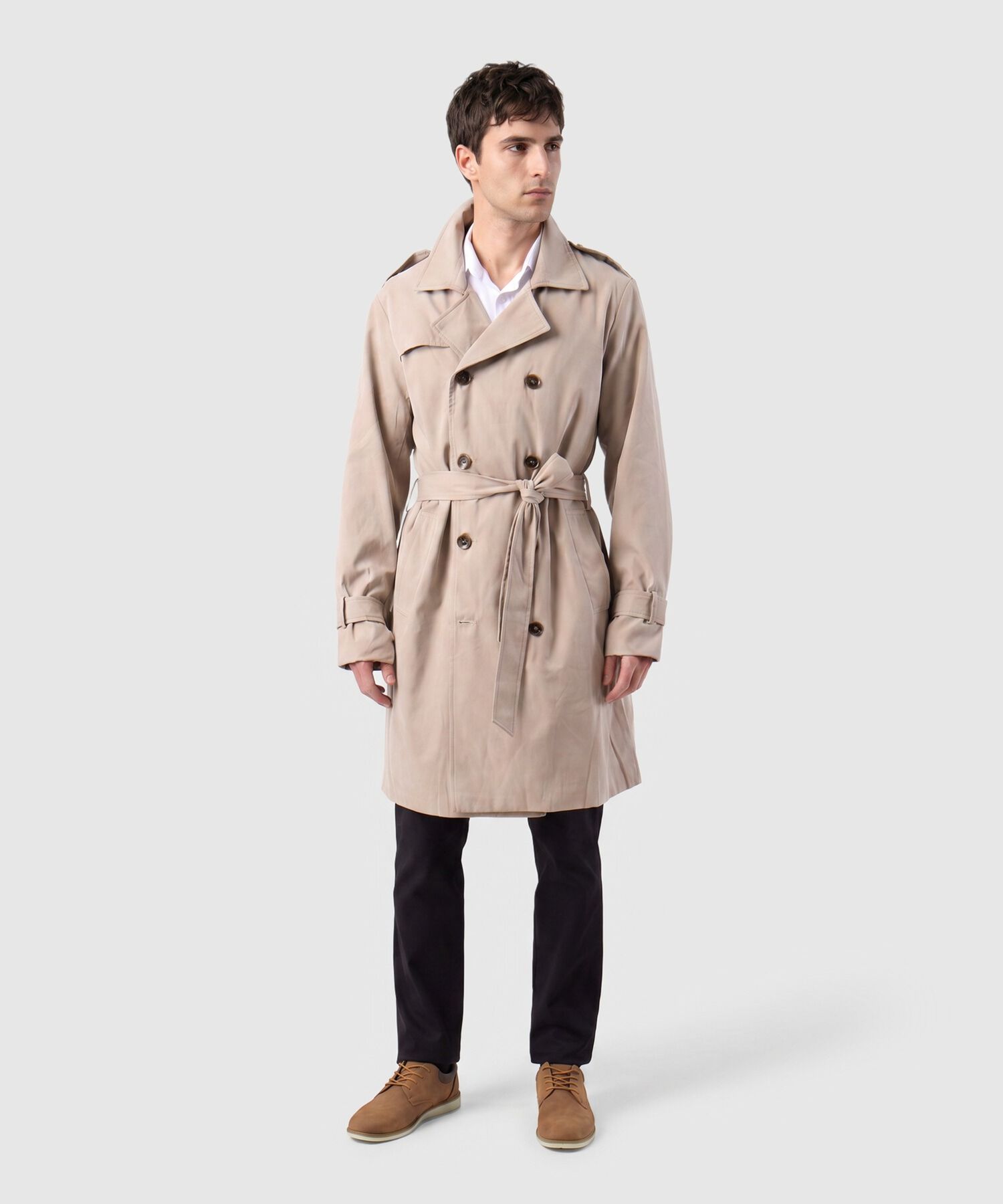Chaqueta Trench Coat Unicolor