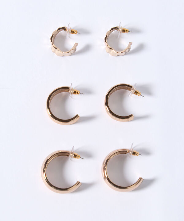 SET X 3 PARES DE ARETES