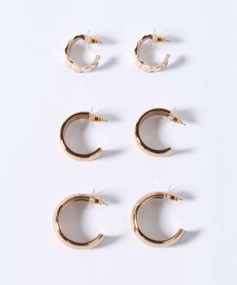 SET X 3 PARES DE ARETES