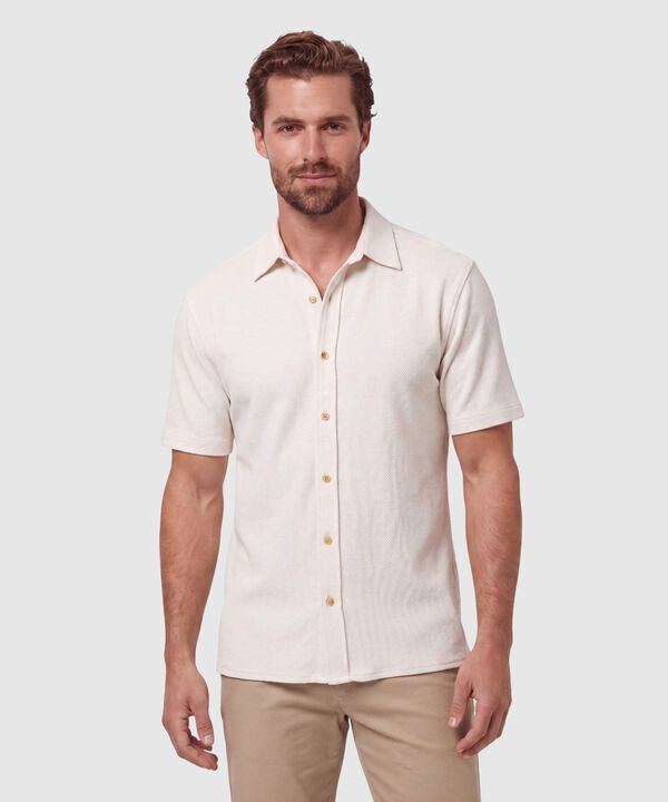 Camisa Manga Corta Texturizada Hombre image number null