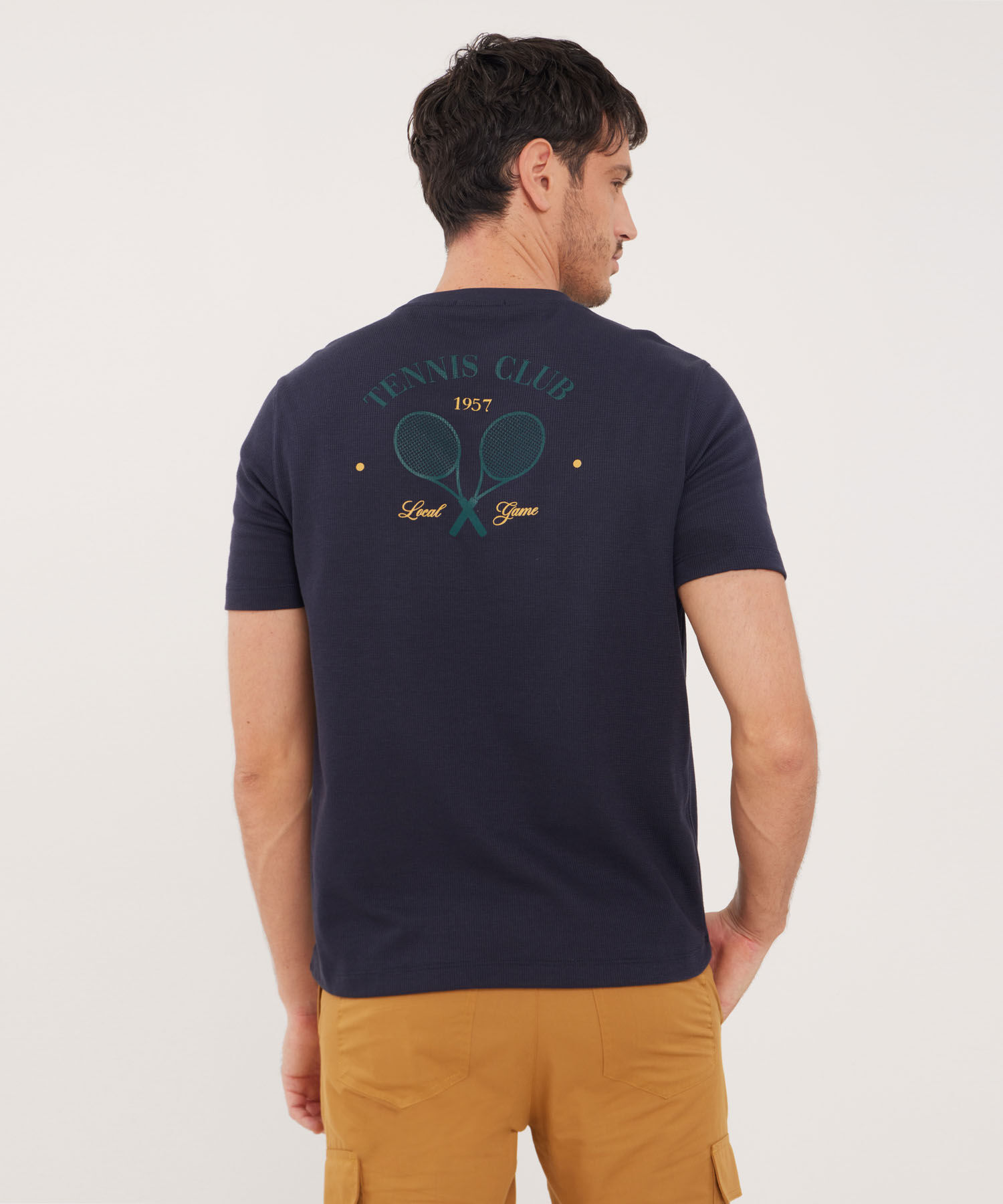 Camiseta Con Textura Estampado