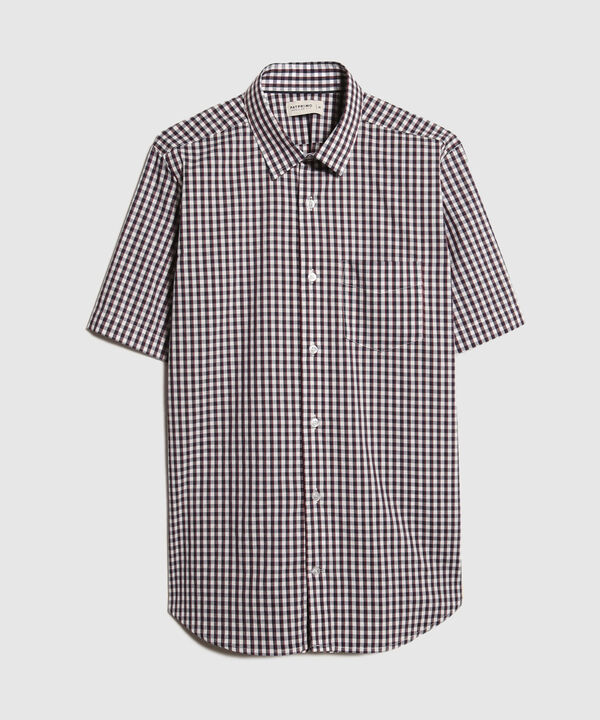 Camisa Manga Corta Preteñida Regular Fit