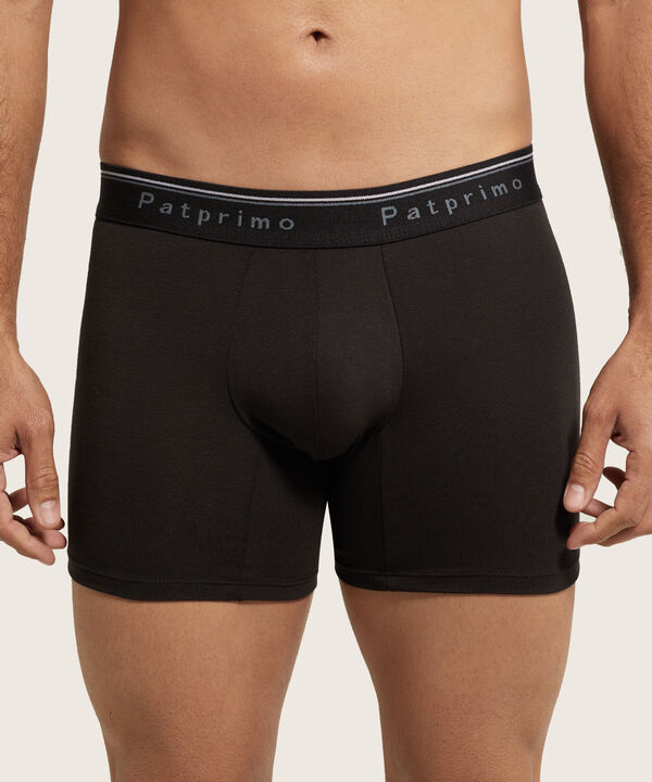 Boxer Pack X3 Pantaloncillo Medio Unicolor Algodón image number null
