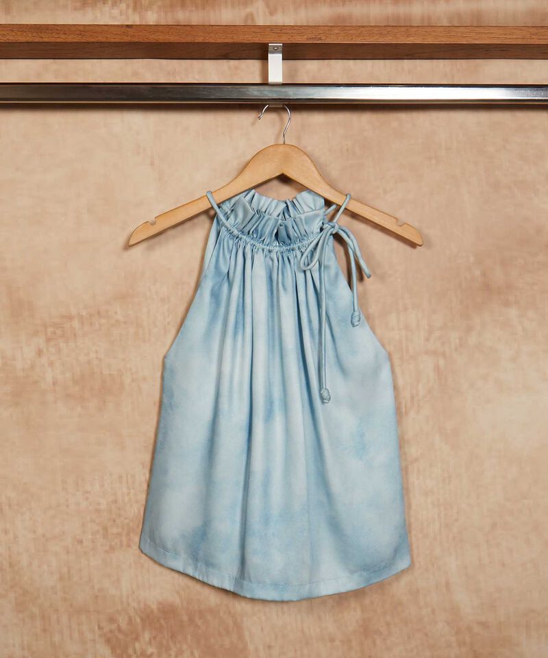Blusa Con Tunel En Escote  Campaña Beatriz Camacho