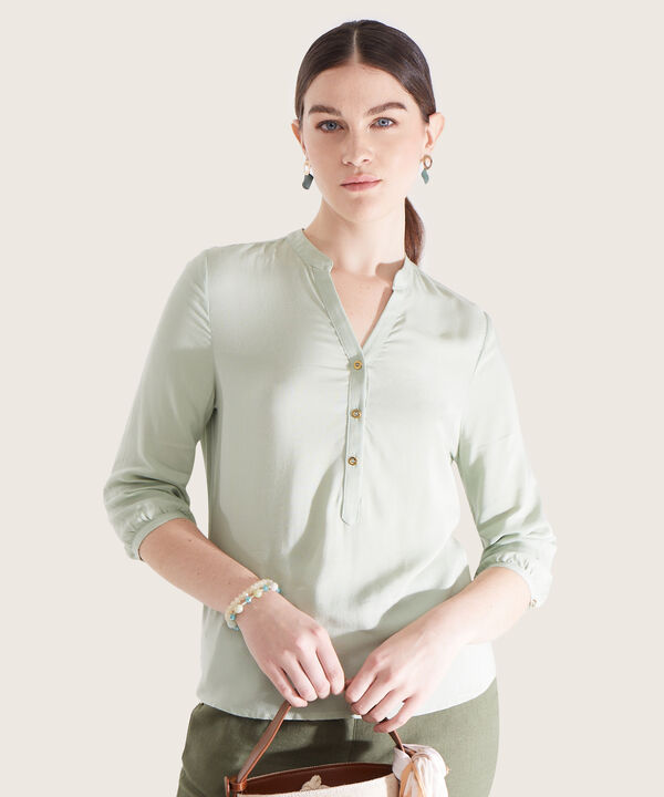 Blusa Manga 3/4 Unicolor