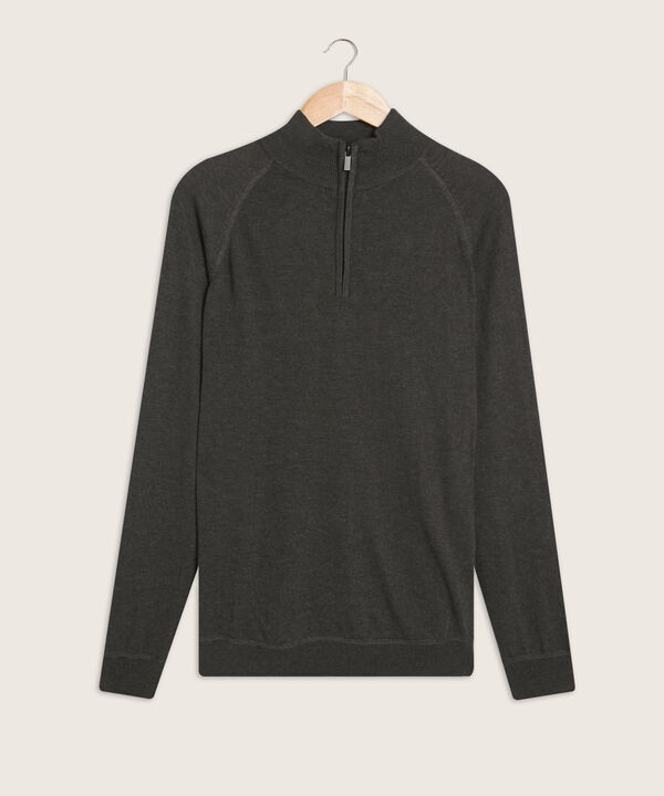 Saco Cuello Alto Con Cremallera