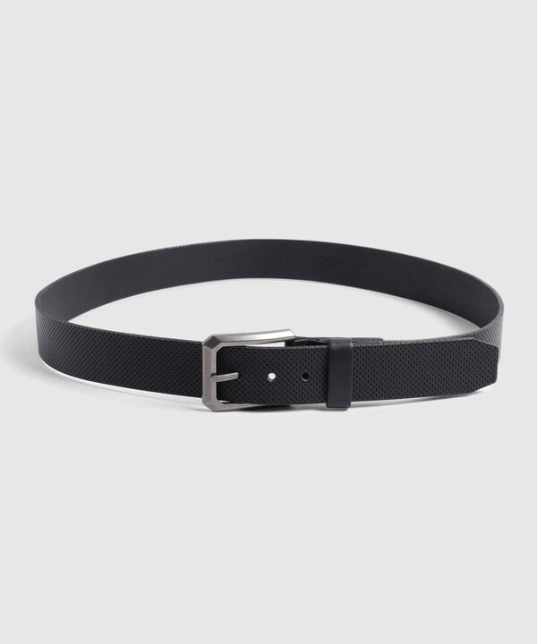 Cinturón de Correa Perforada Moderna Para Hombre image number null