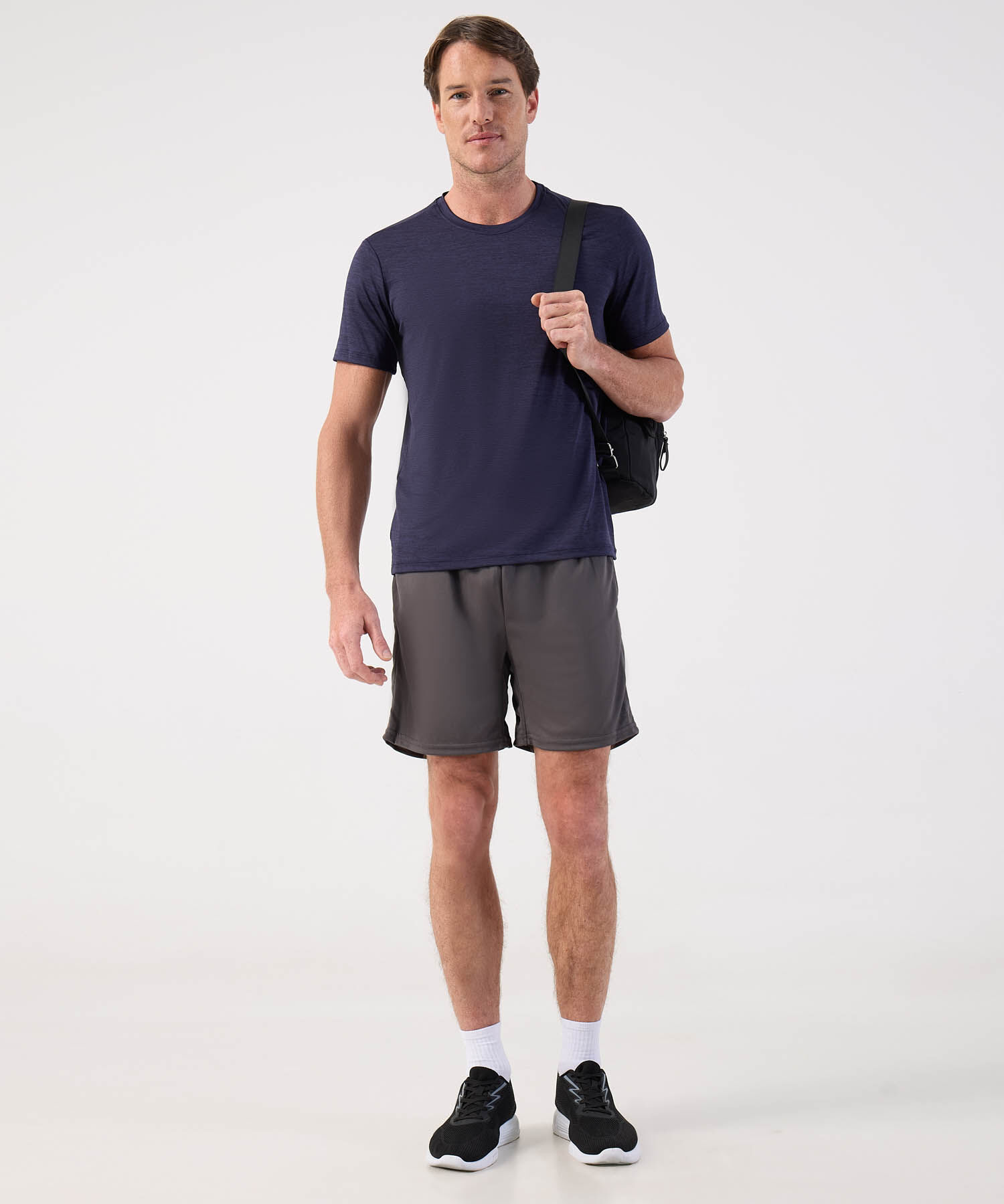 Camiseta Manga Corta Cuello Redondo Jaspe