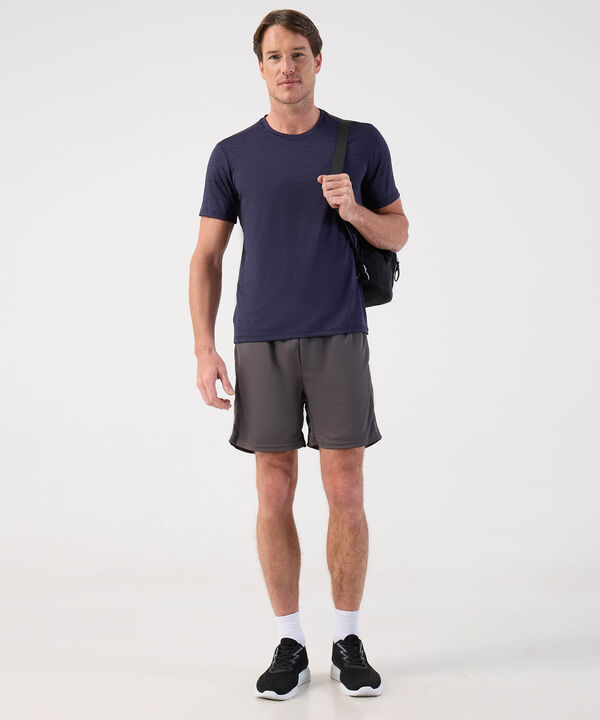 Camiseta Manga Corta Cuello Redondo Jaspe image number null