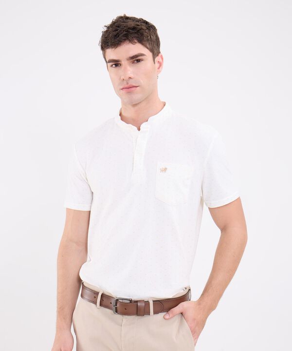 Polo Estampada Con Bolsillo image number null