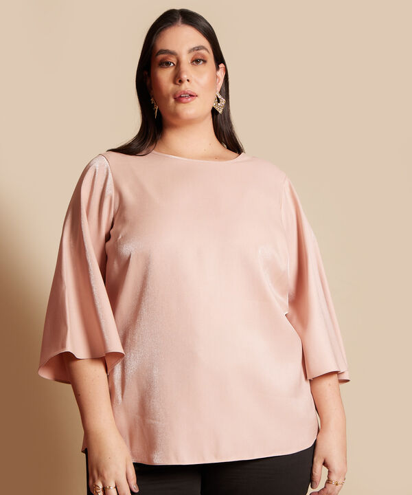 Blusa Manga 3/4  Unicolor
