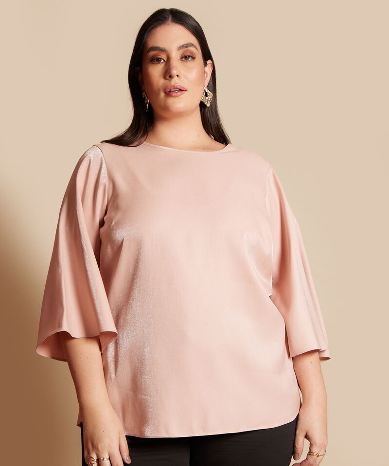 Blusa Manga 3/4  Unicolor