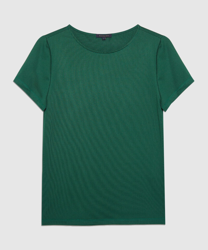 Camiseta Manga Corta Cuello Redondo Unicolor