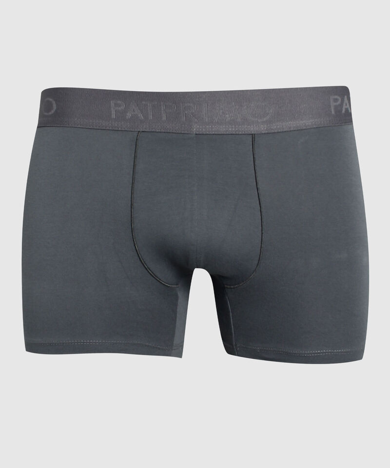 Pantaloncillo Pack X3 Bóxer Medio Algodón Unicolor Con Vena De Soporte Contrastada.