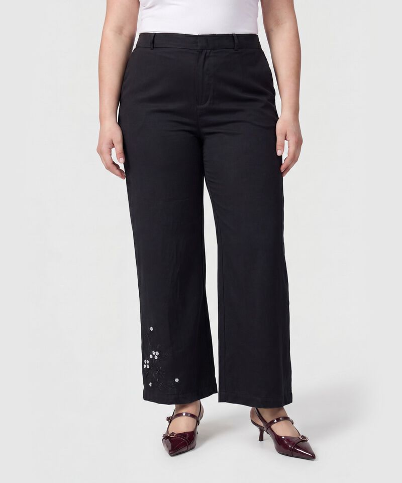 Pantal&oacute;n Culotte Con Pedrer&iacute;a Para Mujer Curvy