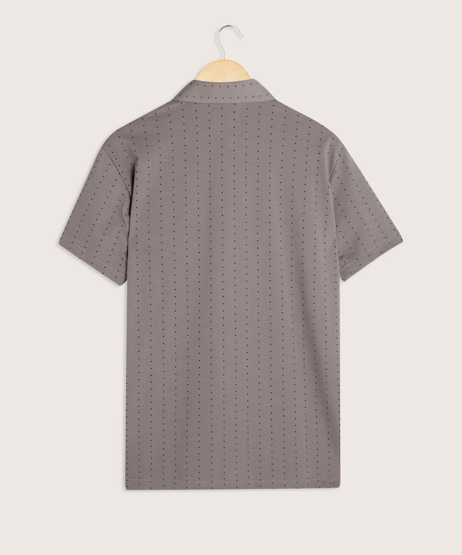 Polo Estampada Cuello Duro