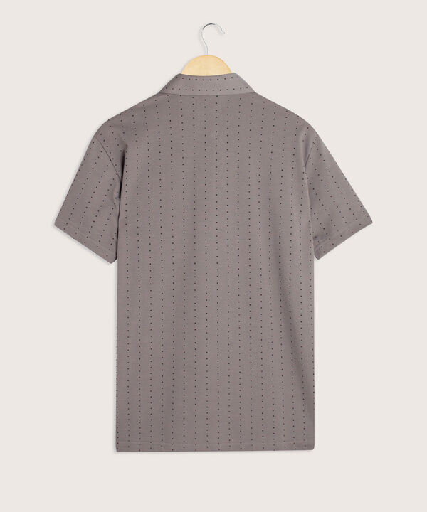 Polo Estampada Cuello Duro
