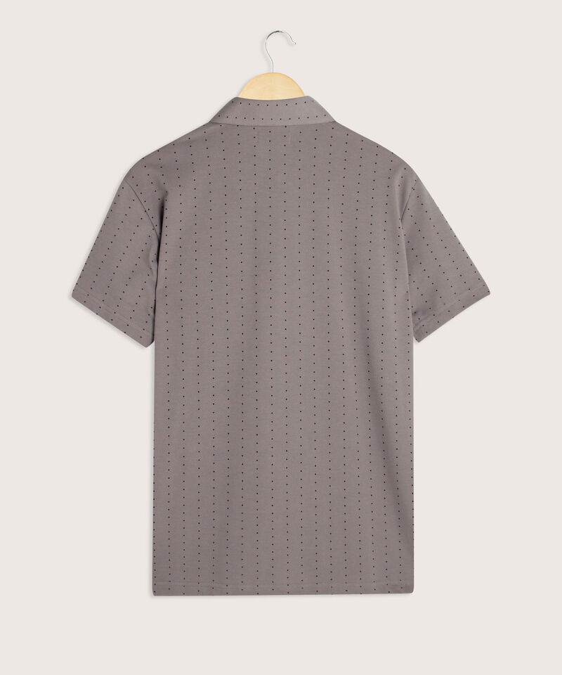 Polo Estampada Cuello Duro