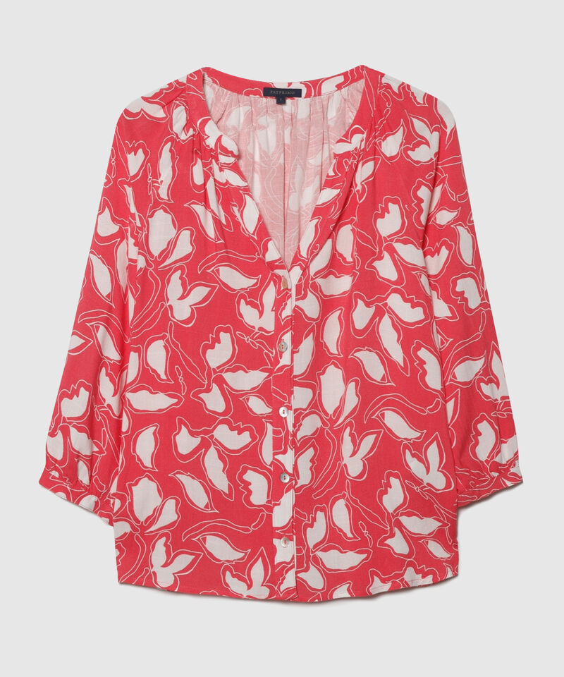 Blusa Manga 3/4 Cuello Neru Estampada
