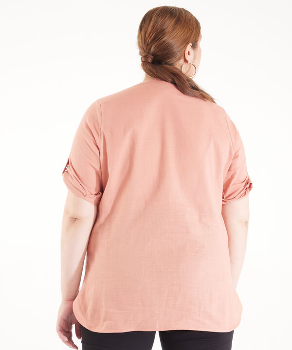 Blusa Manga 3/4 Cuello Neru Unicolor 
