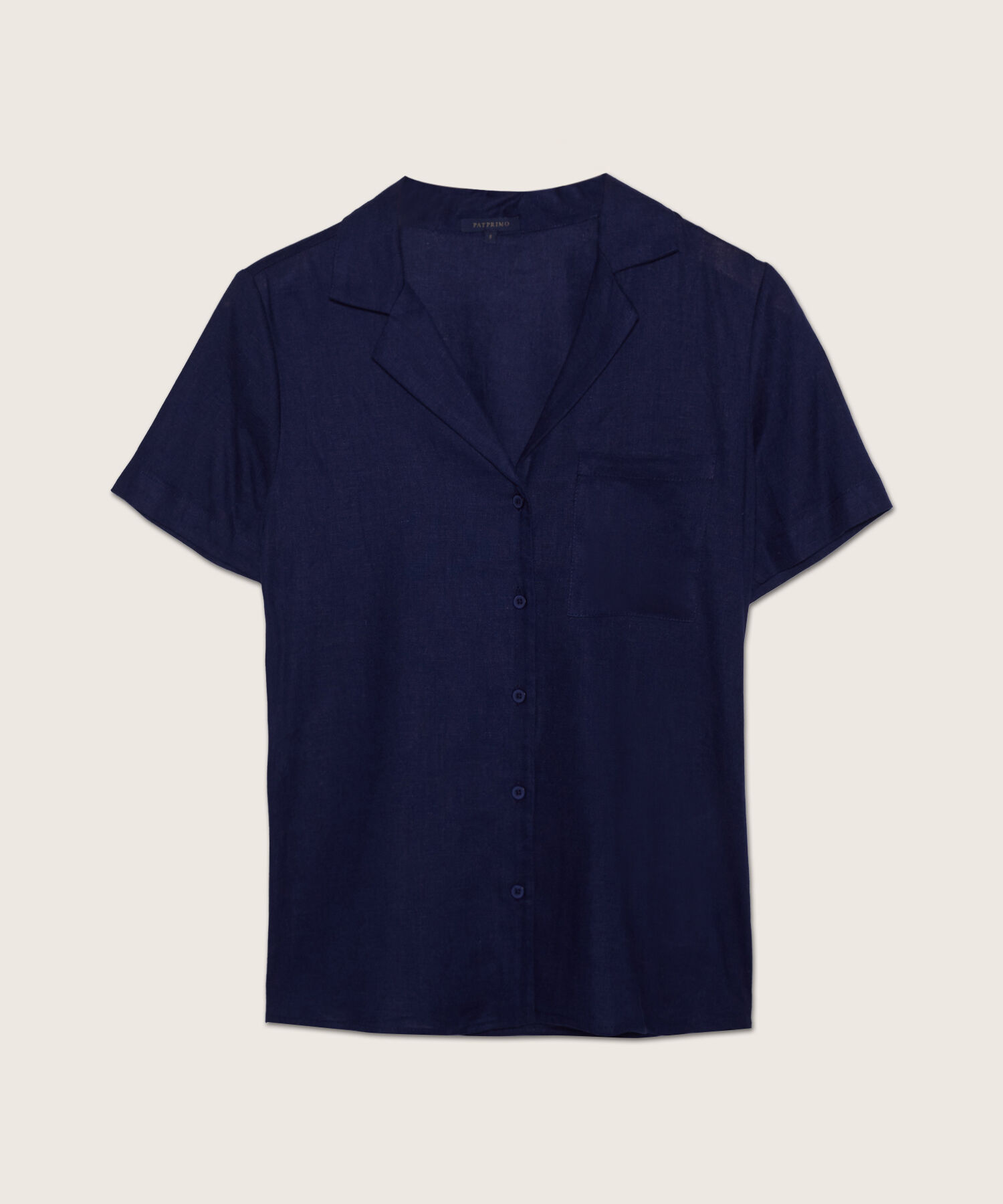 Blusa Camisera Con Bolsillo