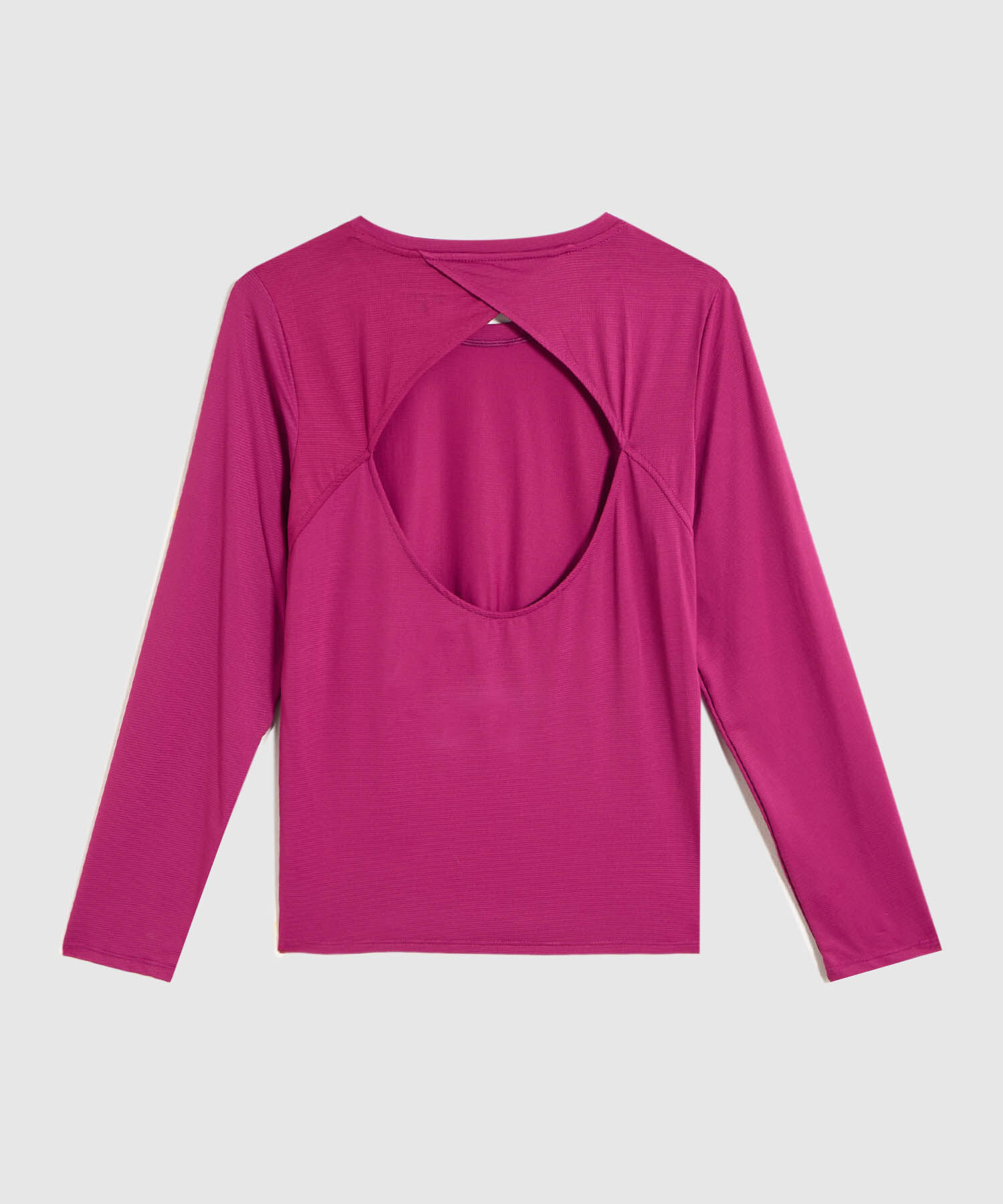 Camiseta Mujer Manga Larga Espalda Abierta