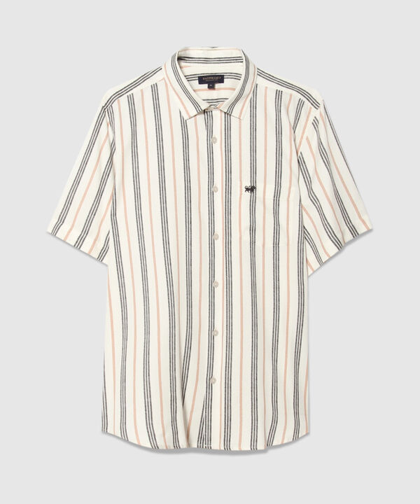 Camisa a Rayas con Bolsillo