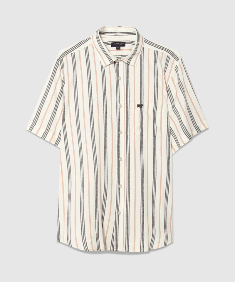Camisa a Rayas con Bolsillo