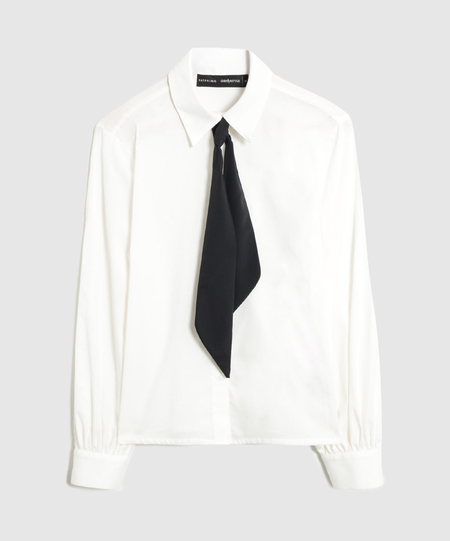Camisa Manga Larga Con Mo&ntilde;o Para Mujer