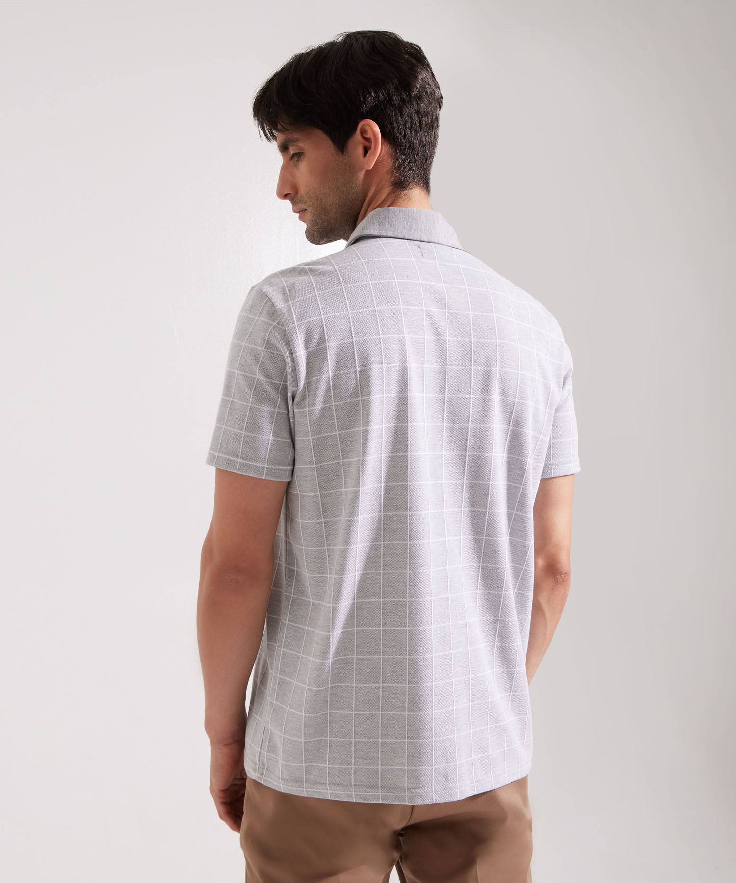 Polo Cuello Duro a Cuadros