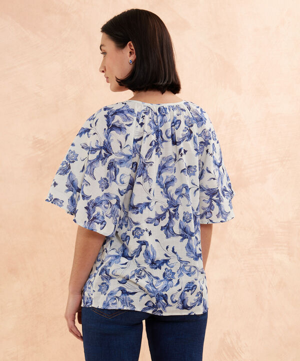 Blusa Estampada Manga Ranglan