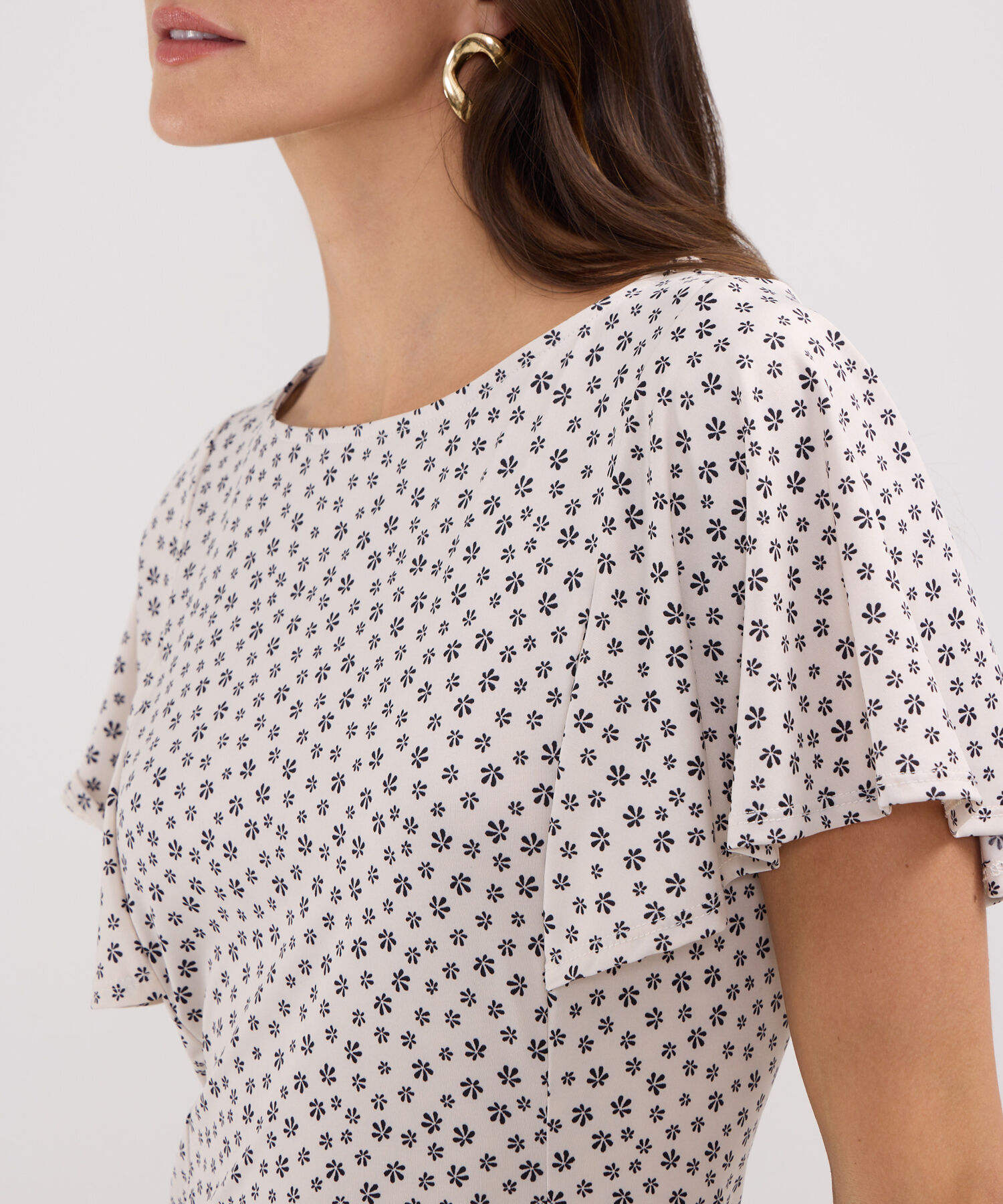 Camiseta Estampada Cuello Redondo