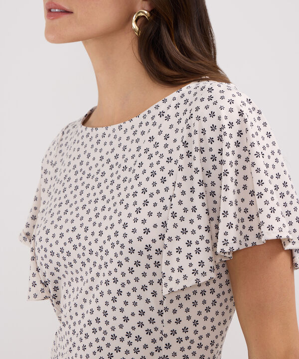 Camiseta Estampada Cuello Redondo